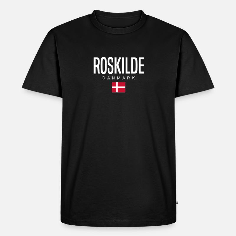 Roskilde Dänemark - Männer Premium Bio T-Shirt - Schwarz
