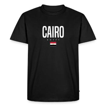 Le Caire, Égypte - T-shirt Premium bio Homme - noir - Devant - Nico (187cm)