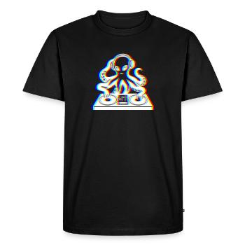 Glitch Kraken – Your Soundtrack! - Men's Premium Organic T-Shirt - black - Front - Nico (187cm)
