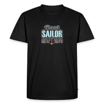 Meilleur marin de tous les temps - T-shirt Premium bio Homme - noir - Devant - Nico (187cm)