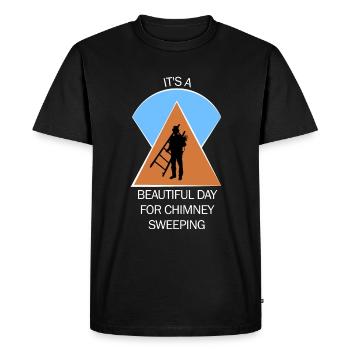 Ramoneur Ramoneur Ramoneur - T-shirt Premium bio Homme - noir - Devant - Nico (187cm)