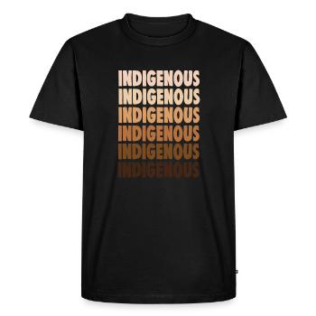 INDIGENOUS - Men's Premium Organic T-Shirt - black - Front - Nico (187cm)