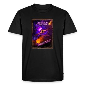 Couverture de magazine de style rétro SpaceCaptain Numéro 9 - T-shirt Premium bio Homme - noir - Devant - Nico (187cm)