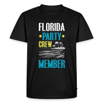 Équipe de fête en Floride - T-shirt Premium bio Homme - noir - Devant - Nico (187cm)