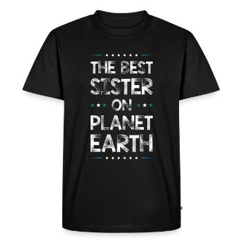 Meilleure sœur disant - T-shirt Premium bio Homme - noir - Devant - Nico (187cm)