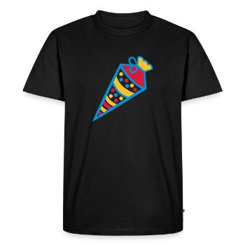 School cone - Men's Premium Organic T-Shirt - black - Front - Nico (187cm)