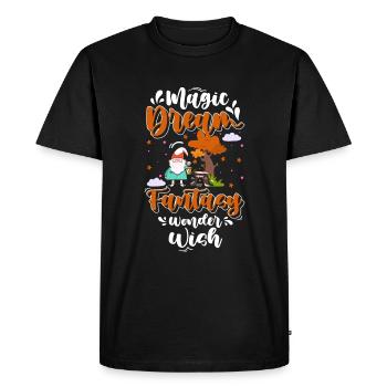 Chapeau pointu Gnome Jardinier - T-shirt Premium bio Homme - noir - Devant - Nico (187cm)