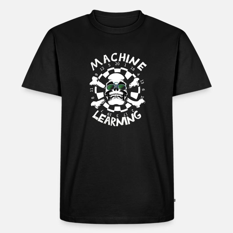 Machine learning - Männer Premium Bio T-Shirt - Schwarz