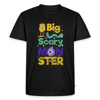 Figurine comique d’horreur mignonne - T-shirt Premium bio Homme - noir - Devant - Nico (187cm)