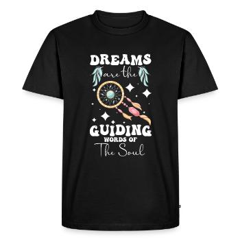 Rêveur de rêve - T-shirt Premium bio Homme - noir - Devant - Nico (187cm)