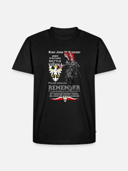 Battle of Vienna - Bitwa o wieden -Jan Sobieski - Men's Premium Organic T-Shirt - black