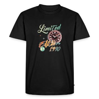 Limited edition 1990 - cadeau anniversaire vintage - T-shirt Premium bio Homme - noir - Devant - Nico (187cm)