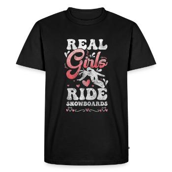 Snowboarder Extreme Sports - Men's Premium Organic T-Shirt - black - Front - Nico (187cm)