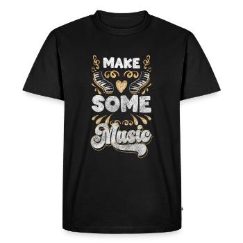 Fan de concert de musique - T-shirt Premium bio Homme - noir - Devant - Nico (187cm)