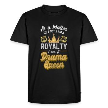 Couronne Acting Taquineries Féminines - T-shirt Premium bio Homme - noir - Devant - Nico (187cm)
