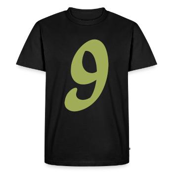 9 - T-shirt Premium bio Homme - noir - Devant - Nico (187cm)