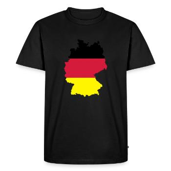 Germany - Men's Premium Organic T-Shirt - black - Front - Nico (187cm)