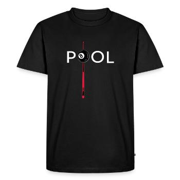 Billard boule de billard 8ball billard billard - T-shirt Premium bio Homme - noir - Devant - Nico (187cm)