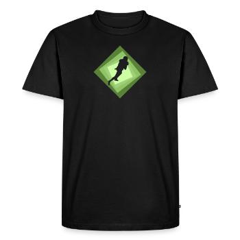 Grille de queue - T-shirt Premium bio Homme - noir - Devant - Nico (187cm)