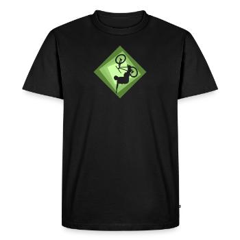 Freeride Mountain Biking - Men's Premium Organic T-Shirt - black - Front - Nico (187cm)
