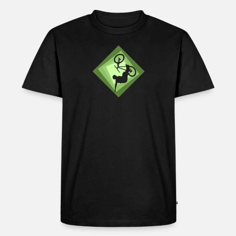 Freeride Mountainbiking - Männer Premium Bio T-Shirt - Schwarz
