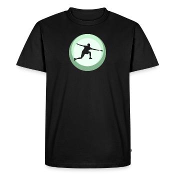 Badminton Drop Badminton Player - T-shirt Premium bio Homme - noir - Devant - Nico (187cm)