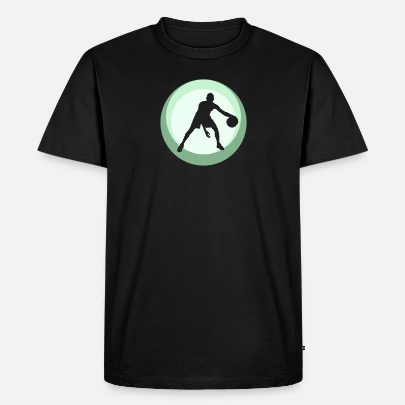 Rebound Hooping - Männer Premium Bio T-Shirt - Schwarz