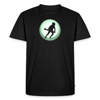 Boîte transversale - T-shirt Premium bio Homme - noir - Devant - Nico (187cm)