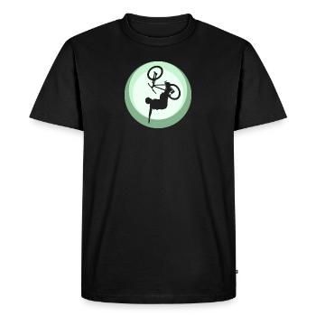 Trail VTT - T-shirt Premium bio Homme - noir - Devant - Nico (187cm)