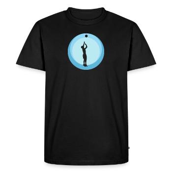 Volleyball Volleyball Volleyball de plage - T-shirt Premium bio Homme - noir - Devant - Nico (187cm)