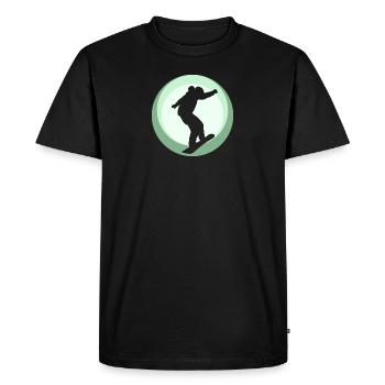 Snowboard Snowboarder - T-shirt Premium bio Homme - noir - Devant - Nico (187cm)