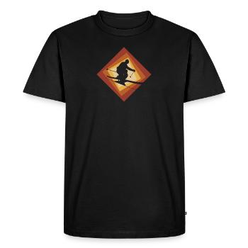 Freeride skiers - Men's Premium Organic T-Shirt - black - Front - Nico (187cm)