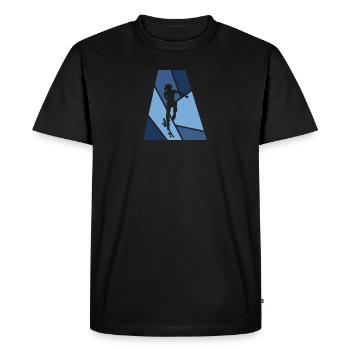 Skateboard Halfpipe w - T-shirt Premium bio Homme - noir - Devant - Nico (187cm)
