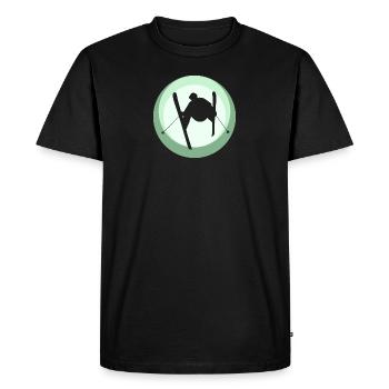 Skieurs de ski - T-shirt Premium bio Homme - noir - Devant - Nico (187cm)