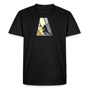 Joueurs De Volley-ball, Beachen, Volleyball De Plage - T-shirt Premium bio Homme - noir - Devant - Nico (187cm)