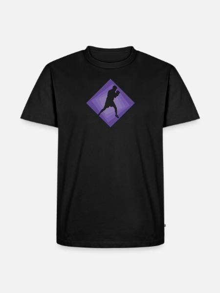 Boxer Boxkampf Boxhandschuhe - Männer Premium Bio T-Shirt - Schwarz