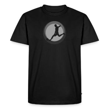 Football Football - T-shirt Premium bio Homme - noir - Devant - Nico (187cm)