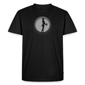 Raquettes de tennis - T-shirt Premium bio Homme - noir - Devant - Nico (187cm)