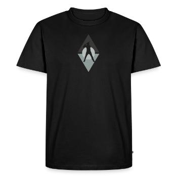 Frapper le terrain de baseball - T-shirt Premium bio Homme - noir - Devant - Nico (187cm)