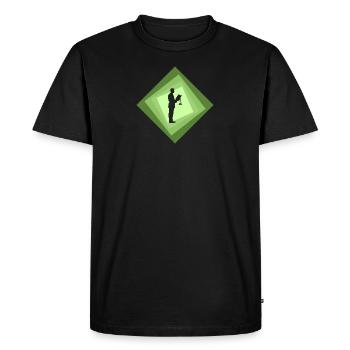 Traitement du droit judiciaire - T-shirt Premium bio Homme - noir - Devant - Nico (187cm)