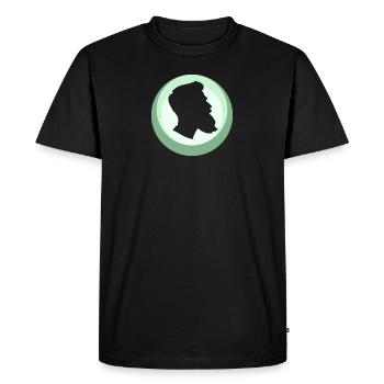 Barbe Gentleman Moustache - T-shirt Premium bio Homme - noir - Devant - Nico (187cm)