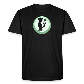 Fleuriste Fleuriste - T-shirt Premium bio Homme - noir - Devant - Nico (187cm)