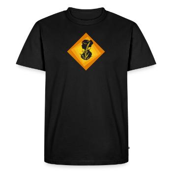 Viande végétalienne - T-shirt Premium bio Homme - noir - Devant - Nico (187cm)