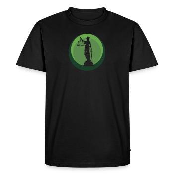 Juge de la Cour - T-shirt Premium bio Homme - noir - Devant - Nico (187cm)