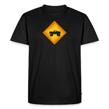 Monster Truck Jeep Terrain - Men's Premium Organic T-Shirt - black - Front - Nico (187cm)