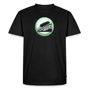Roller coaster Lukas Rummel - Men's Premium Organic T-Shirt - black - Front - Nico (187cm)