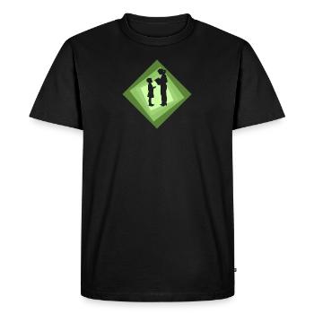 Enseignant du primaire Enseignant - T-shirt Premium bio Homme - noir - Devant - Nico (187cm)