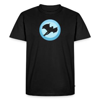 Wingsuit Flying Base Jump Combinaison - T-shirt Premium bio Homme - noir - Devant - Nico (187cm)