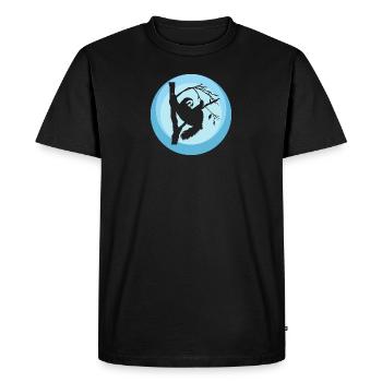 Sloth relax fatigue - Men's Premium Organic T-Shirt - black - Front - Nico (187cm)