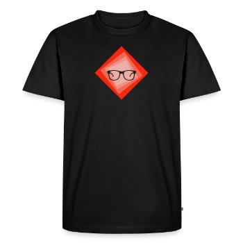 Read Book Author - Men's Premium Organic T-Shirt - black - Front - Nico (187cm)